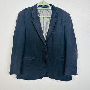 Stafford Collections Blue Sport Coat Blazer Jacket Size 46 2 Button Formal